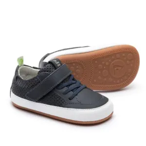 Tip Toey Joey Boy's and Girl's Urbany Sneakers, Navy/Navy Holes