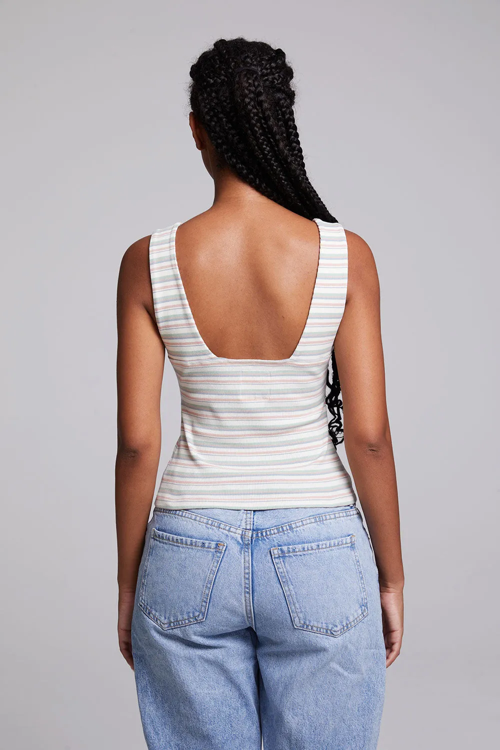 Tramonti Como Stripe Tank Top