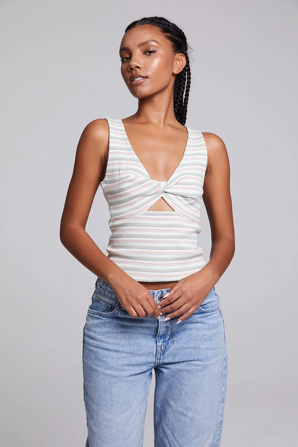 Tramonti Como Stripe Tank Top