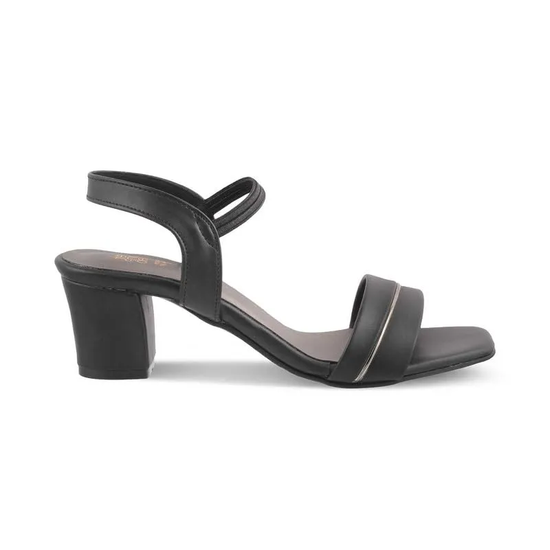 tresmode 239-RACHEL-2 BLACK WOMEN DRESS BLOCK HEEL SANDALS EU/38 UK/5