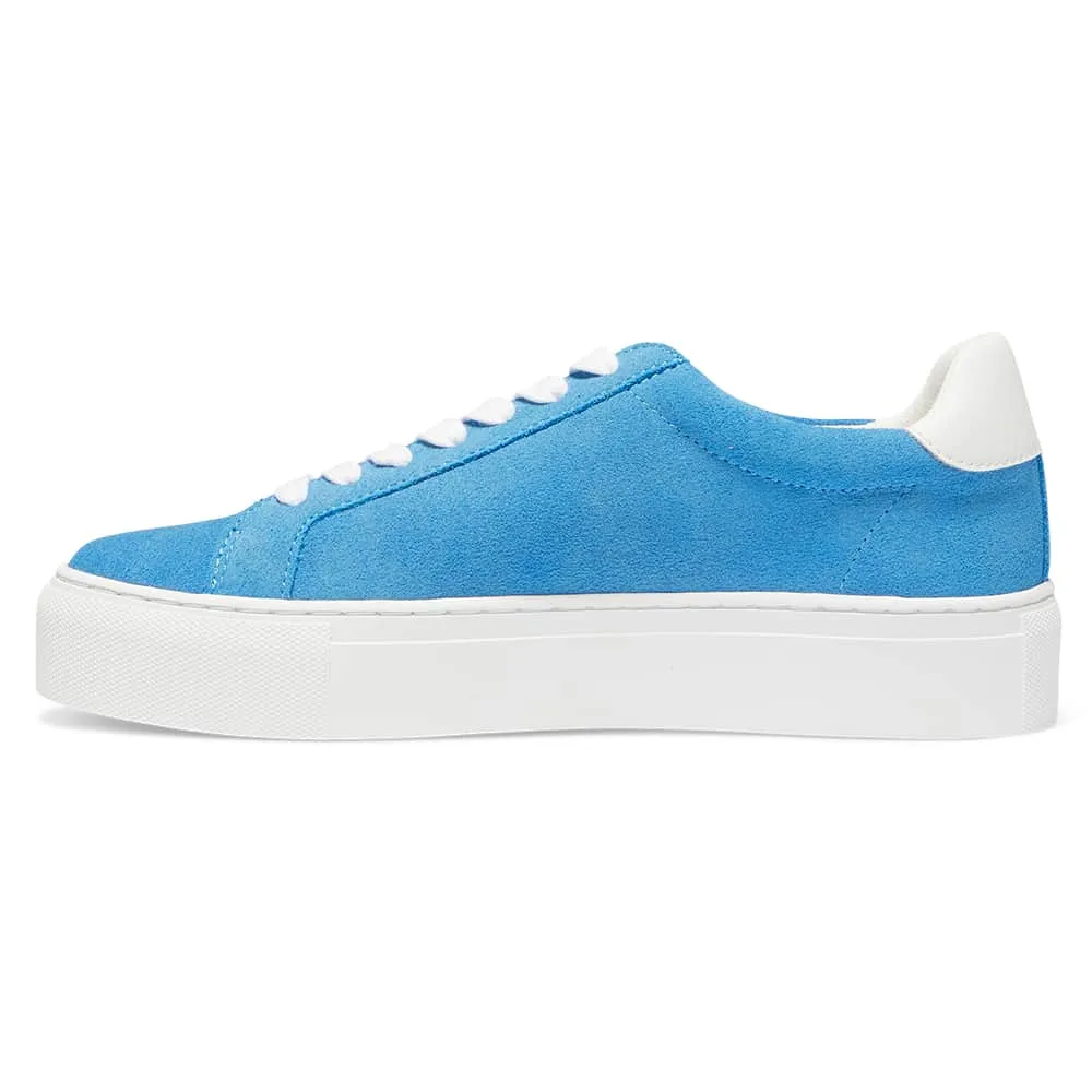 Trio Sneaker in Blue Leather