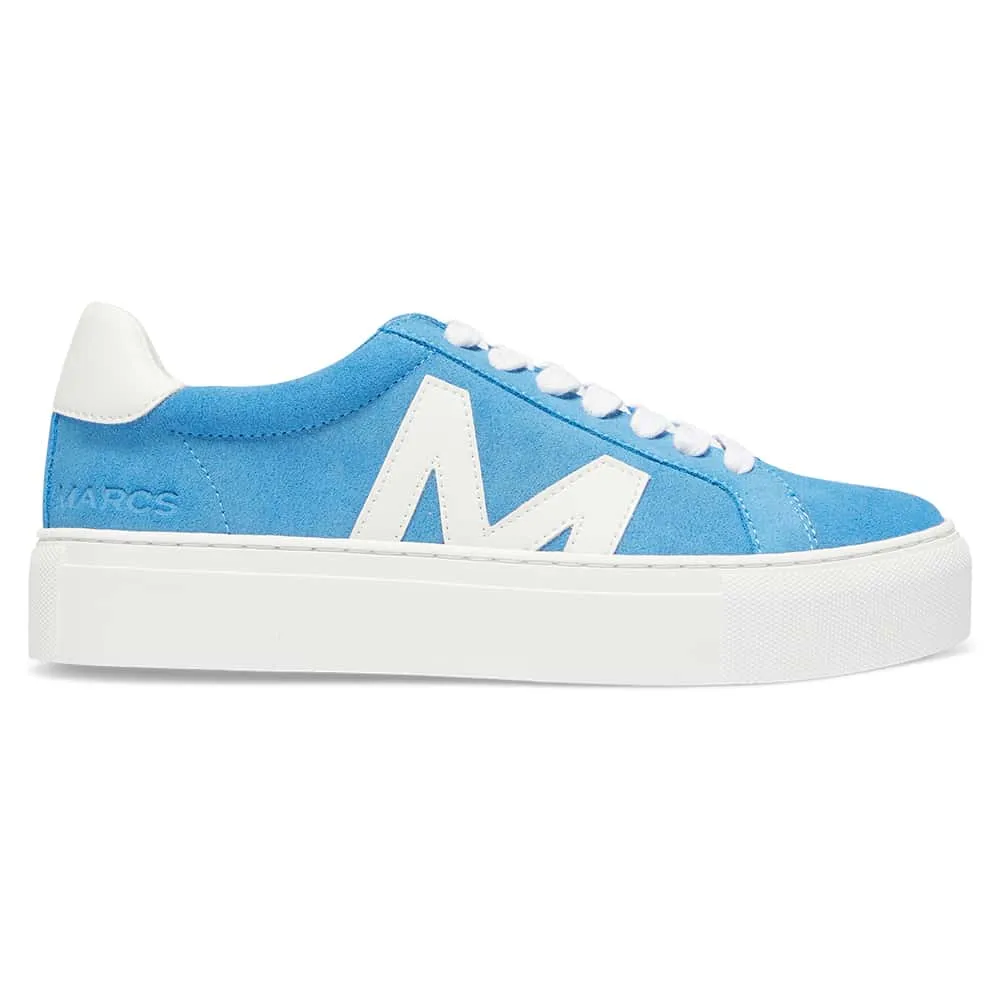 Trio Sneaker in Blue Leather