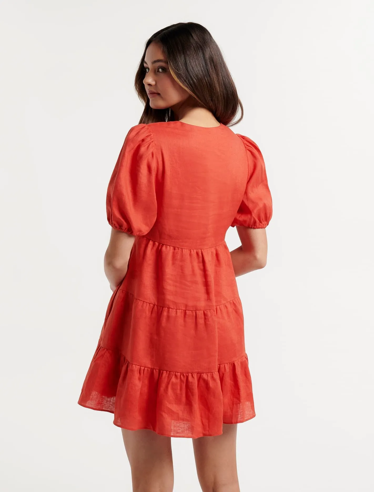 Tuscany Petite Linen Mini Dress