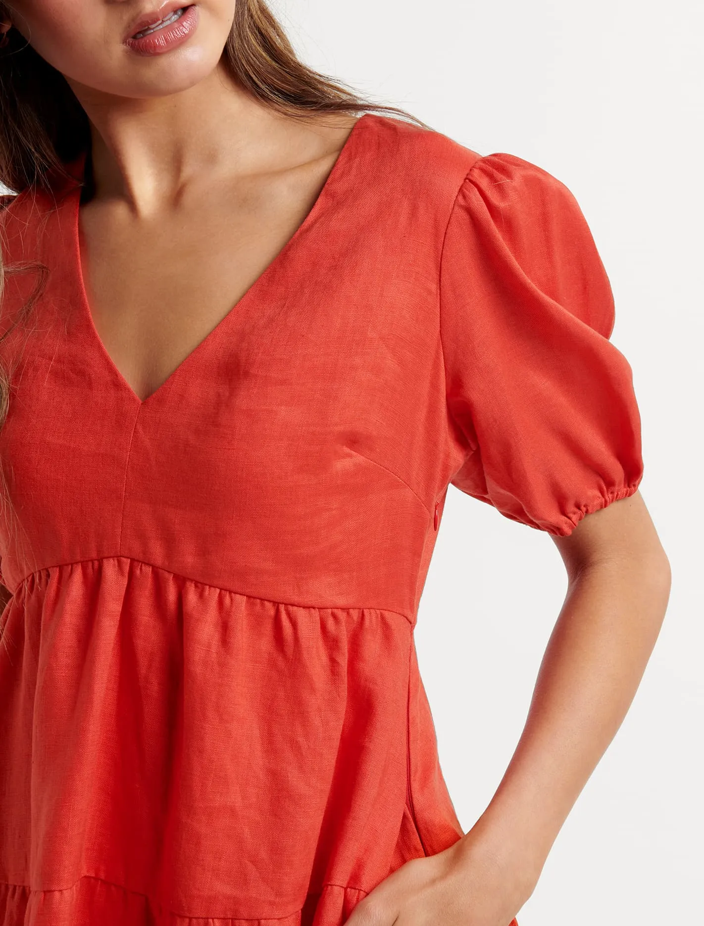 Tuscany Petite Linen Mini Dress