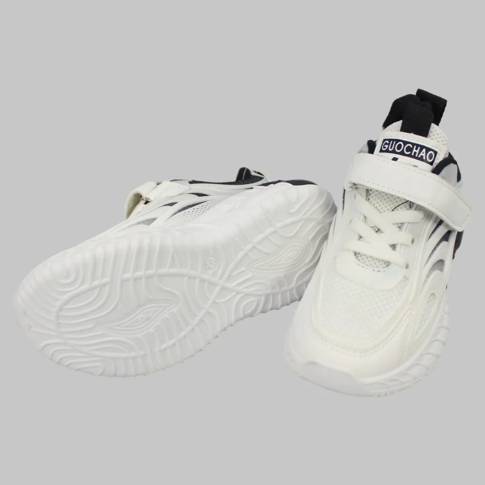 Unisex White/Black Sneakers