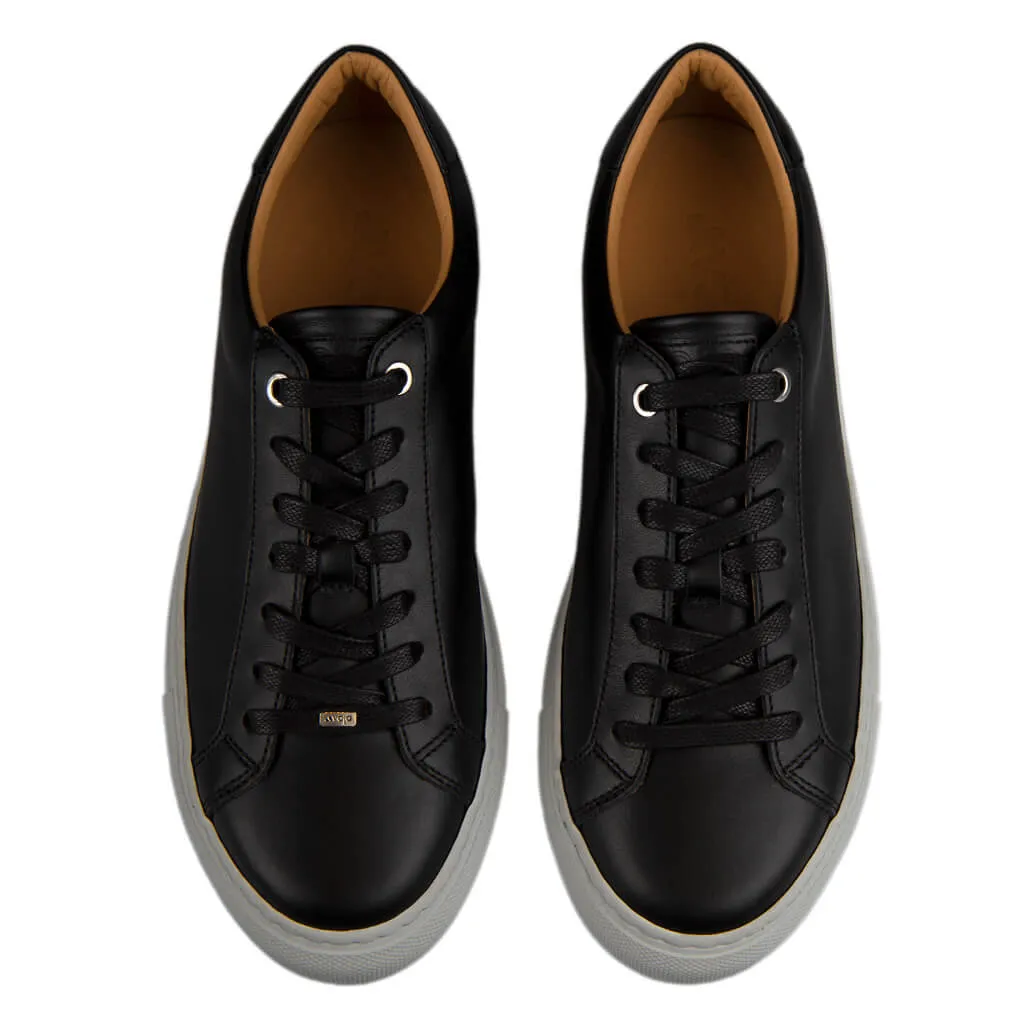 Urban Black Leather Sneakers