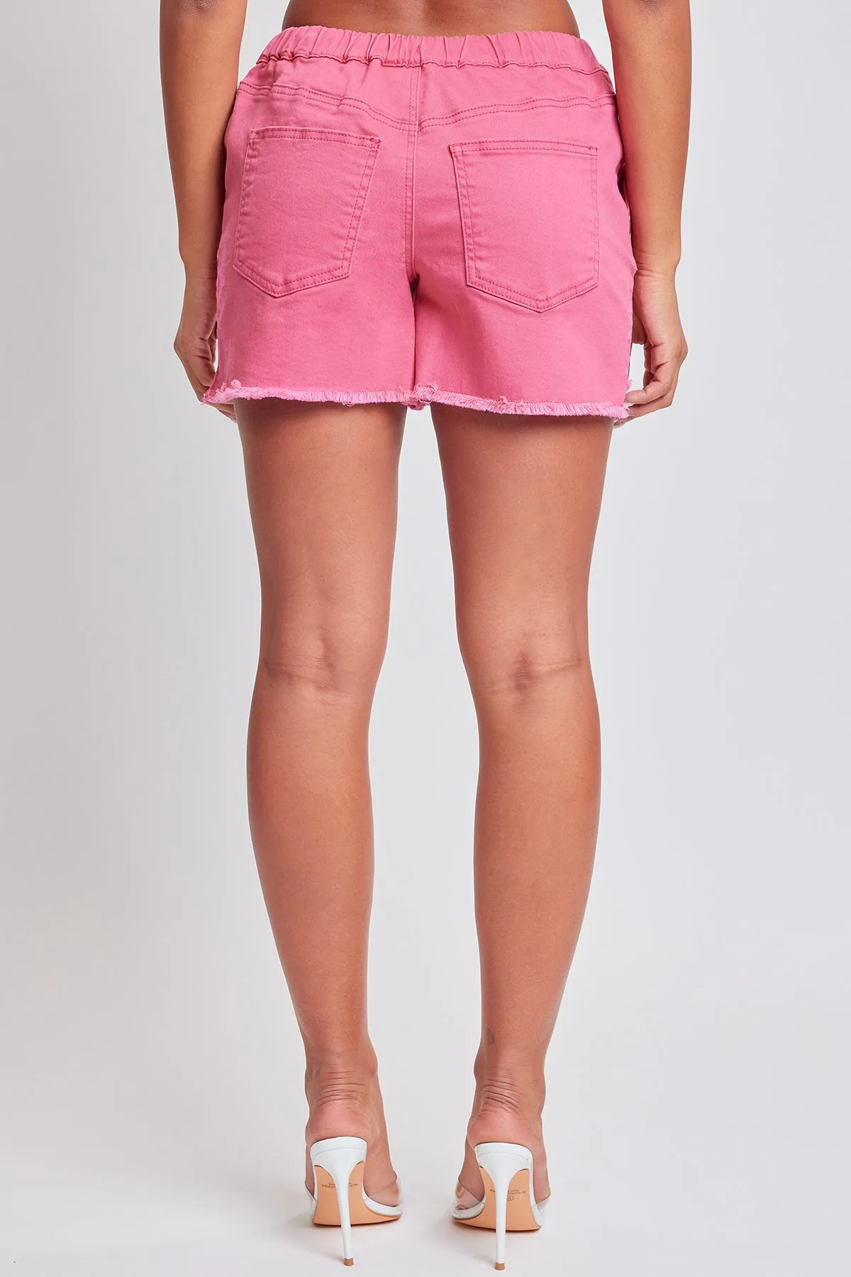 Women´s Frayed Hem Pull-on Shorts